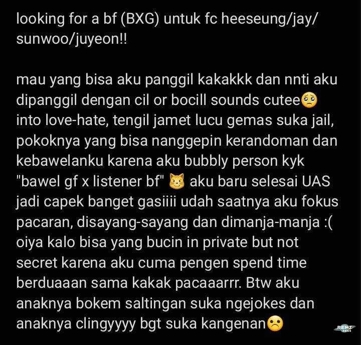 <a href="/rentfess/">‼️CHECK CARRD DAN LINK‼️ GA OPEN DM</a> ke orang lain. If you want me to keep our relationship secret, I'll do it asal sama kamu. bokem? saltingan? jamet? clingy? sini biar saya culik kamu, terus saya unyel-unyel. saya juga orangnya gampang kangen pacar.

📁: zerganjeff.carrd.co
☎️: <a href="/kecziw/">Azizie</a>