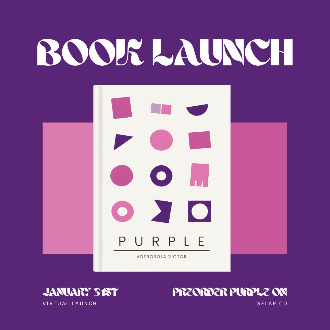 MayowaAdebobola's tweet photo. Purple’s not whispering anymore. It’s about to roar. Mark your calendars for January 31st - witness the explosion of art that will leave you breathless.

 #PurpleIsComing #SpurNationPublishing #BobMayor #VictorAdebobola #Purple💜 https://t.co/WZnFUsRlav