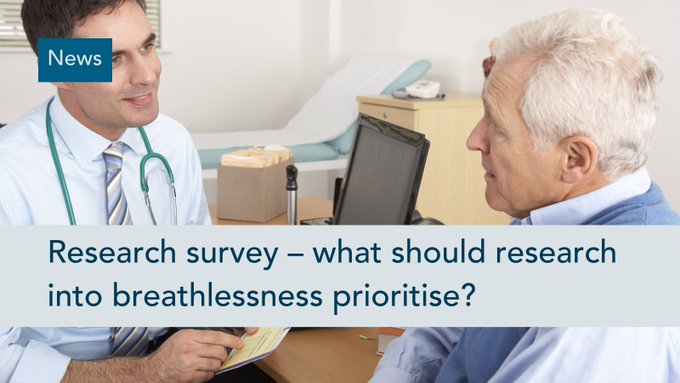 What should research into breathlessness prioritise? Asthma + Lung UK is conducting a research priority-setting partnership with the James Lind Alliance. Fill out the survey and share your thoughts on the next steps research should take 📝 ow.ly/qqct50Qhi0p