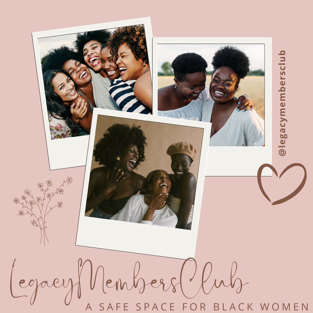 You should be a part of our community! What are you waiting for?

legacymembersclub.com

#protectblackwomen #BlackWomenMembership #blackwomenmatter #supportblackwomen #BlackSocialWorker #blackgirls #blackwomen #blackwomentherapists #mentalhealth #mentalhealthiswealth