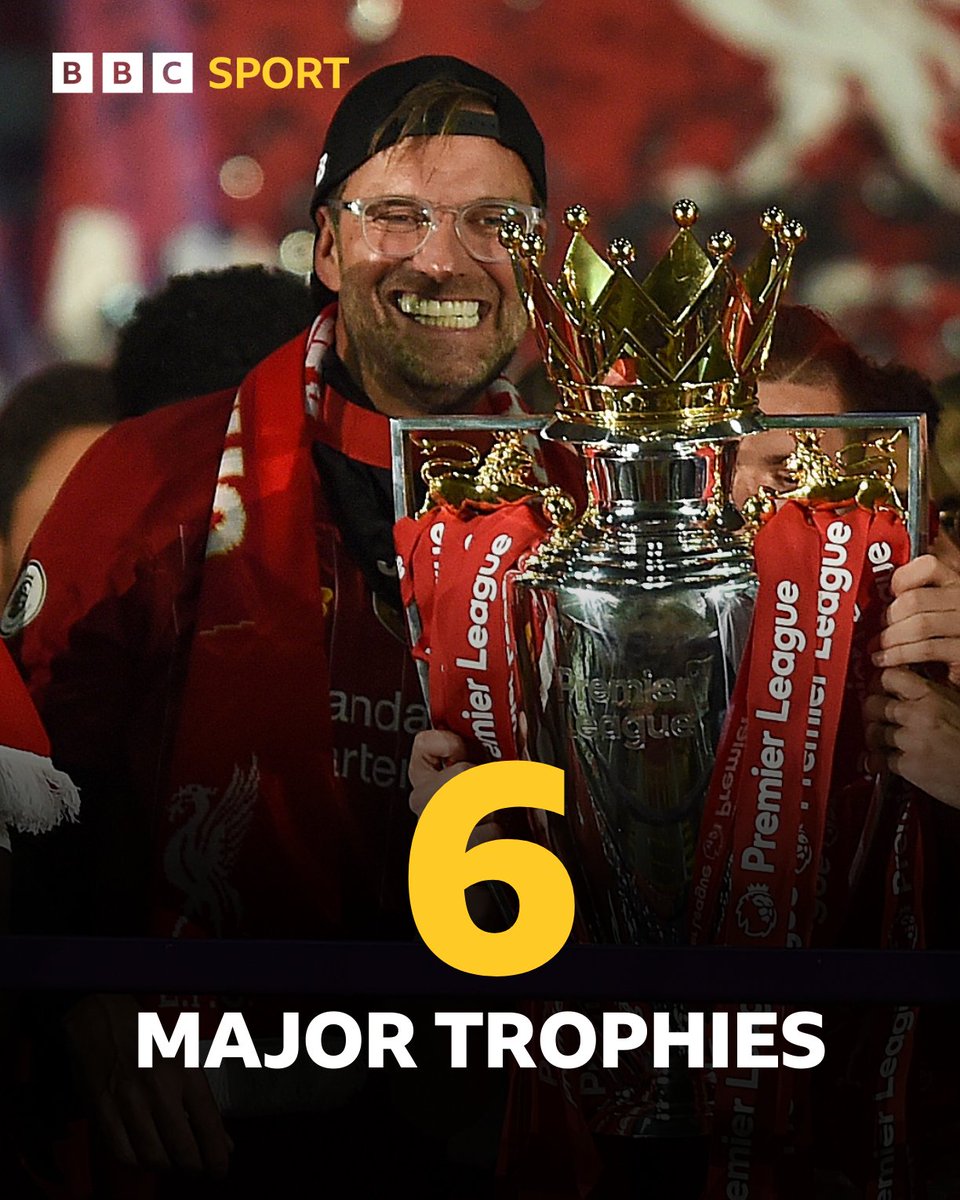 BBCSport's tweet photo. It was always going to take something or someone special to better Bob Paisley's 14 major honours, but Jurgen Klopp's not done badly...and there could be more to come before he departs 🤩

#BBCFootball #LFC https://t.co/e0D0vq2em9