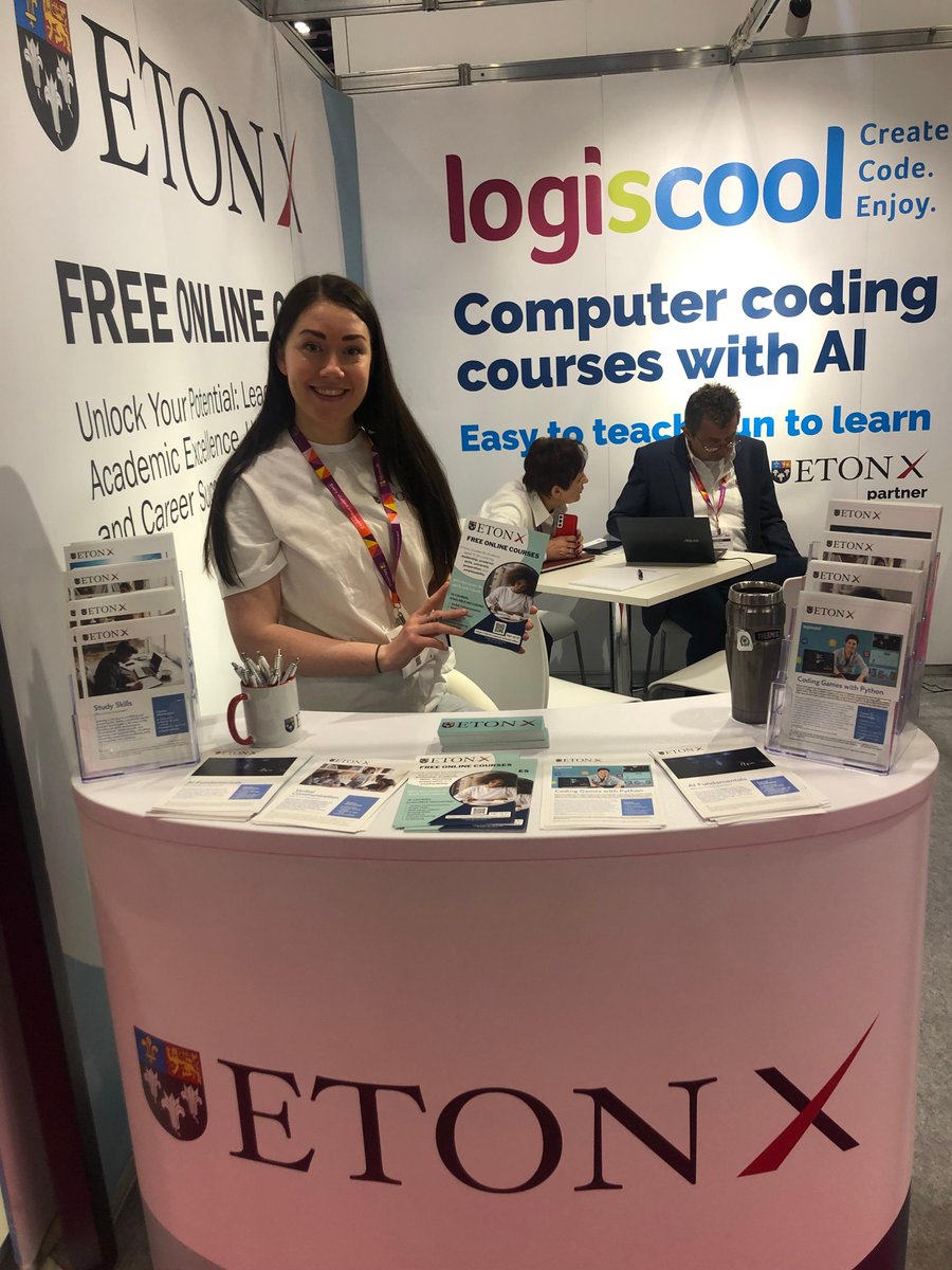 It’s our final day at #BETT Come and see us at SF50 😊 #EtonX #OnlineLearning #Inspire #EdTech