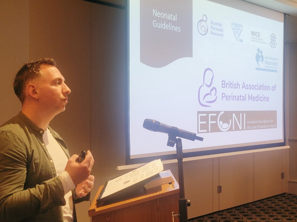 Our last speaker before lunch, @DarbyColm, Advanced Neonatal Nurse Practitioner, from Craigavon Area Hospital asks the question about evidence based practice - 'How are we evolving?' #NeonatalConf2024