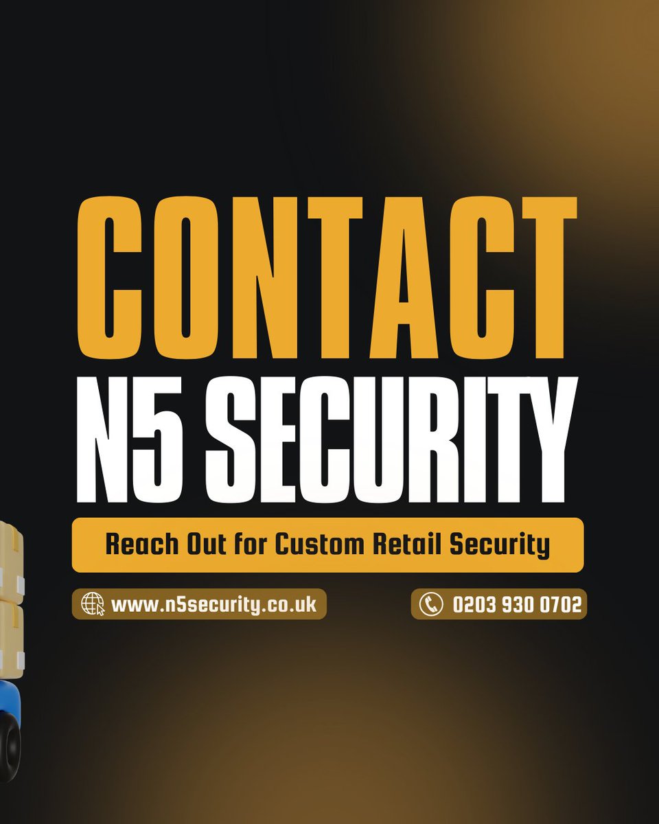 🛡️ 𝐍𝟓 𝐒𝐞𝐜𝐮𝐫𝐢𝐭𝐲 𝐋𝐭𝐝 - 𝐄𝐥𝐞𝐯𝐚𝐭𝐢𝐧𝐠 𝐑𝐞𝐭𝐚𝐢𝐥 𝐒𝐞𝐜𝐮𝐫𝐢𝐭𝐲 𝐒𝐭𝐚𝐧𝐝𝐚𝐫𝐝𝐬! 🛍️✨

📞 𝐂𝐨𝐧𝐭𝐚𝐜𝐭 𝐔𝐬 𝐓𝐨𝐝𝐚𝐲:
📱 020 3930 0702 | 📧 info@n5security.co.uk
#N5Security #RetailSecurity #SafeShopping #CustomerSatisfaction #SecureYourBusiness
