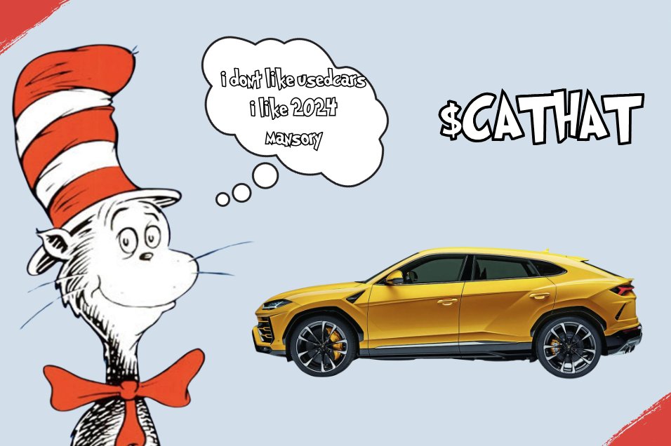 we don't like usedcars

2024 mansory 

$CATHAT