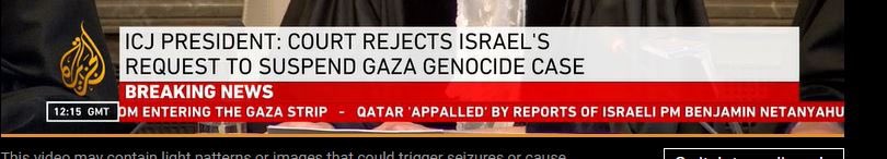 ICJ President Court Rejects Israel's Request to Suspend Gaza Genocide Case

 #ICJGenocideConvention