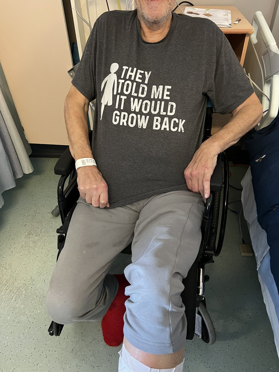 A bit of amputee humour to brighten a Friday ward round …