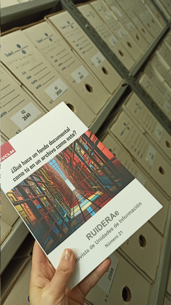 ArxiuUB's tweet photo. A l'#arxiuub estem molt contentes d'haver col·laborat juntament amb equip del @crai_ub amb un article al número 21 de #RUIDERAe promoguda per @ArchivoUCLM i que ara ja tenim a les nostres mans en paper!
L'article ✍️ en línia a https://t.co/pWk8ODfk1s https://t.co/OajNoHSd5b