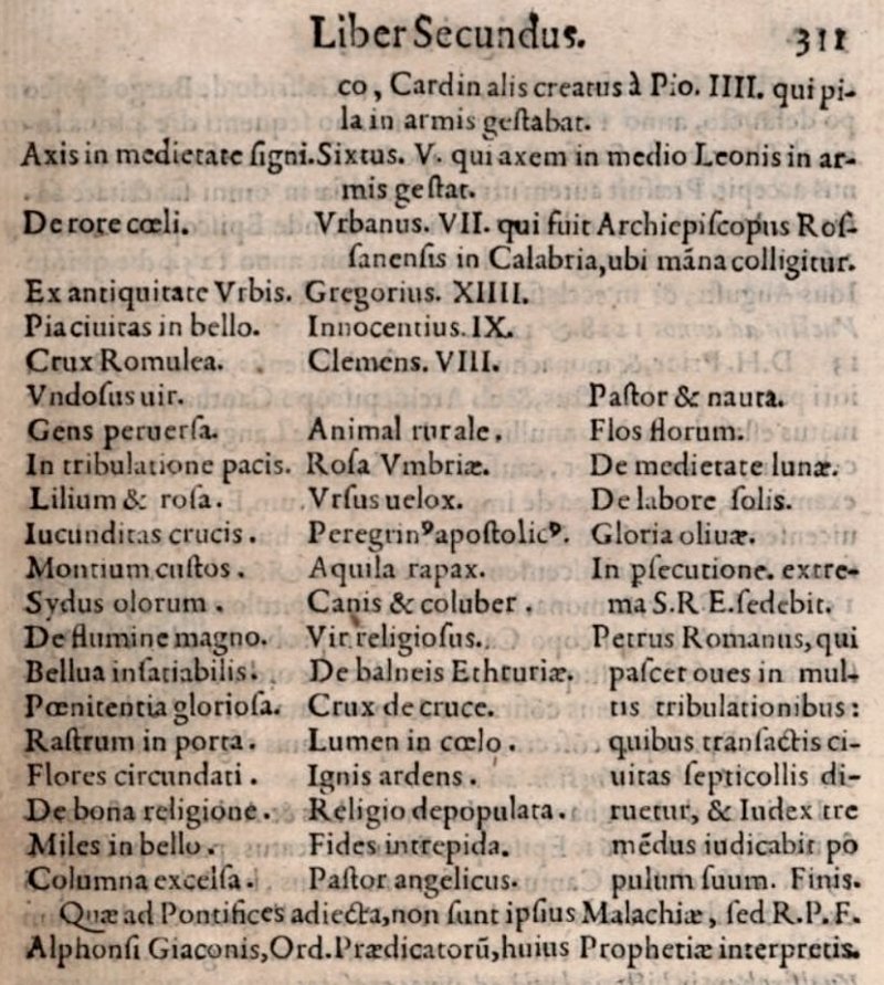IFamulus's tweet photo. @FredSimonTLM There will be another real Pope. St.Malachy's prophecy calls the present period the worst (extrema) persecution of Holy Roman Church between two popes. Gloria Olivae was Benedict XVI, Petrus Romanus being the future true pope. https://t.co/JRPt38CWFm
