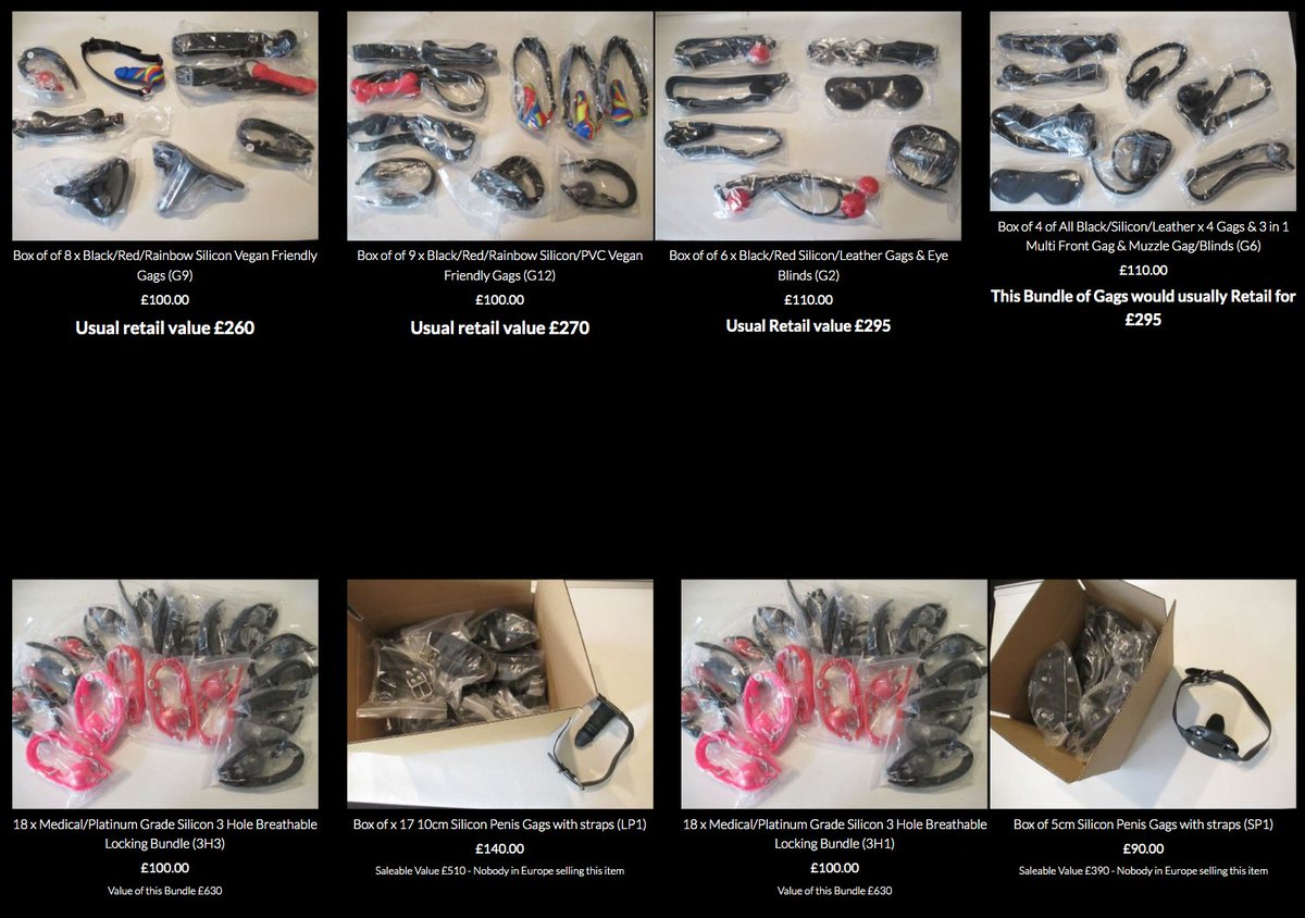 SubSpaceL's tweet photo. Up to 70% off some of these gags bundles we have left, the silicon penis gags are not available anywhere in the UK &amp; Europe to purchase and were our number one seller!!!

https://t.co/091zLd5MnL https://t.co/aPXSg48dhM
