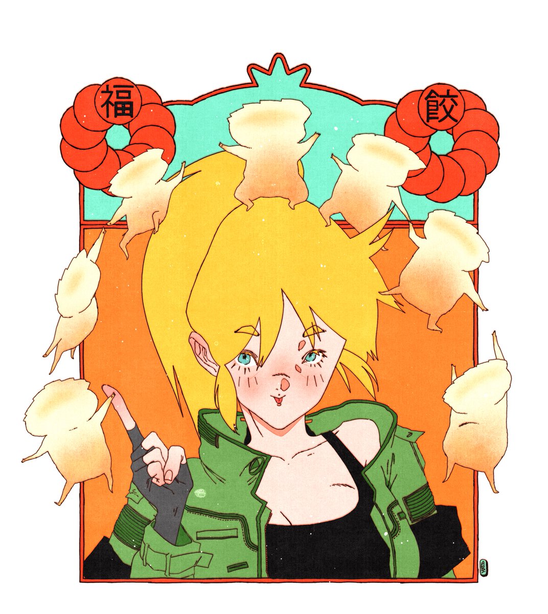 Amerwall's tweet photo. Season 2 yeessshhhhhh 🥟🥟🥟
#dorohedoro #dorohedorofanart #ドロヘドロ #ドロヘドロイラスト #イラスト #イラストレーション #漫画 #ポップ #女の子 #スケッチ #アニメ #illustration #procreate #ニカイドウ #manga #nikaidou https://t.co/d5XGgY1rPt