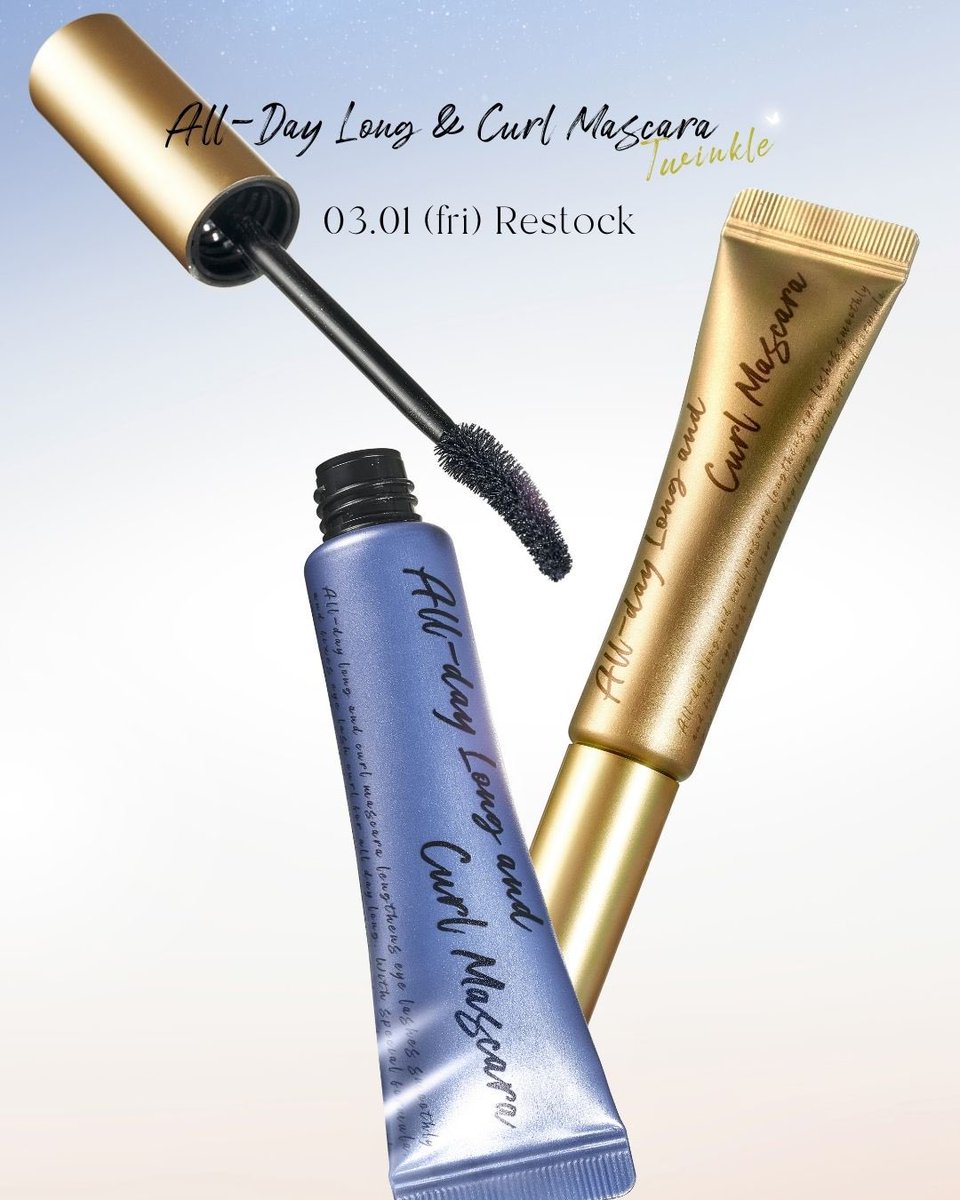 ✨ 𝐍𝐄𝐖𝐒✨ オールデイロング&カールマスカラ #ミッドナイトブルー