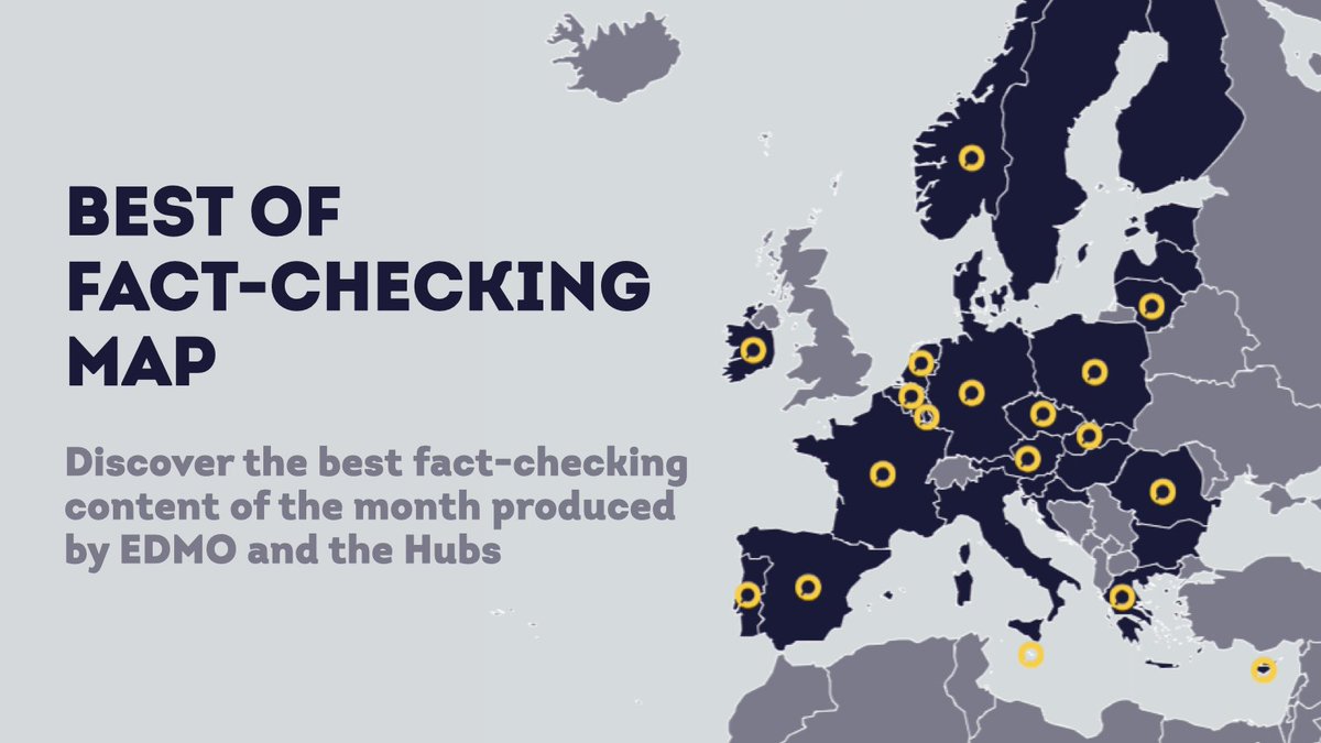 🆕This month's Best of #FactChecking map includes: ❌@nordishub: 🇺🇸 will not question 🇫🇮#NATO status if 'wrong' Finn wins presidential #election ❌@BROD_EDMO: 🇧🇬 did not accept #refugees to join #Schengen ❌@CEDMOhub: 🇪🇺 will not ban repairs for cars 👉loom.ly/l6WZ2Ek