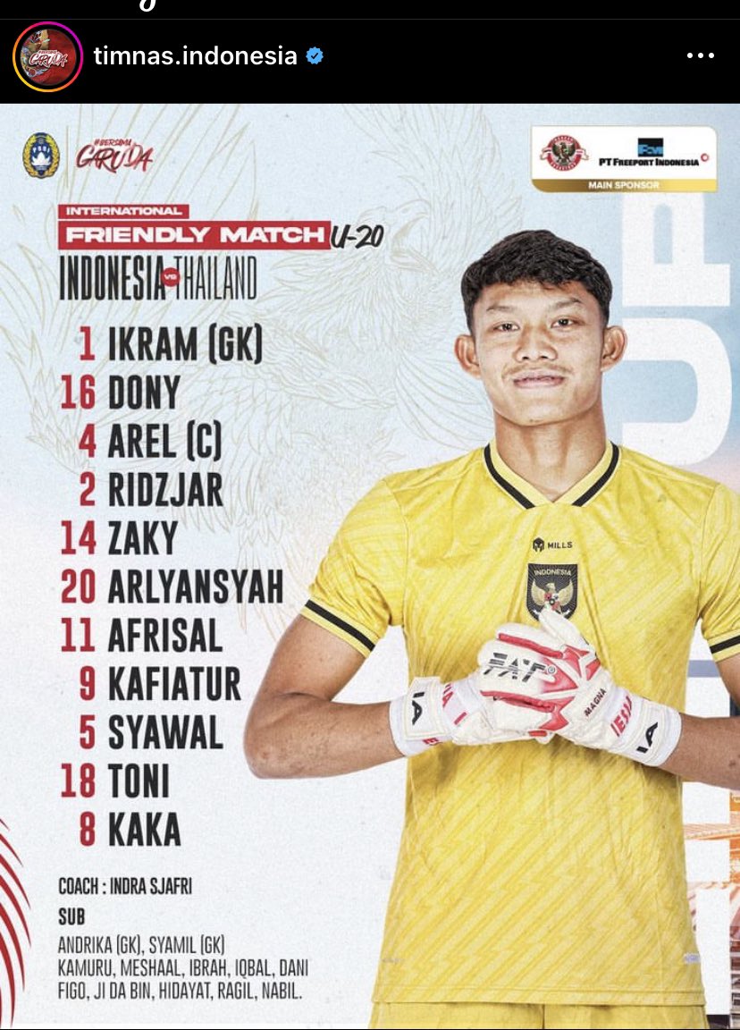 garagarabola_'s tweet photo. LETS GO YOUNG GARUDA‼️

🇮🇩 VS 🇹🇭

PREDIKSI?

#FriendlyMatchU20 https://t.co/0ulL9mVzZk