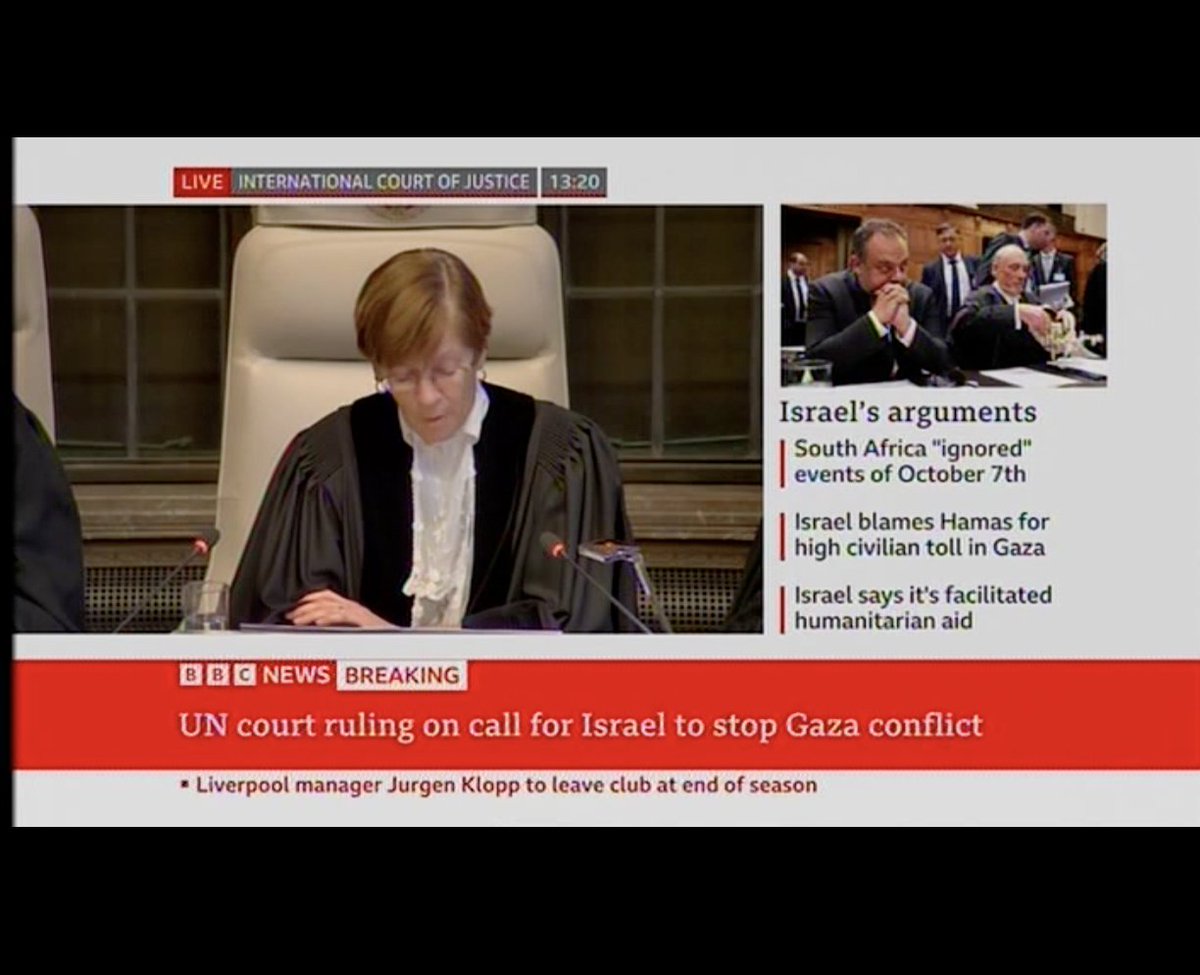 muhammadshehad2's tweet photo. BBC, CNN, Foxnews, Skynews... are now all broadcasting live the ICJ session in the Hague on TV

None of them did when the South African team presented the case https://t.co/4AyPmSTxGu