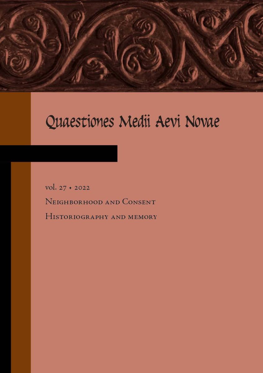 OPEN ACCESS🏆
Quaestiones Medii Aevi Novae, Volume 27 (2022)
facebook.com/MedievalUpdate…
academia.edu/114062622/Quae…
#medievaltwitter #medievalstudies #medievalhistoriography
