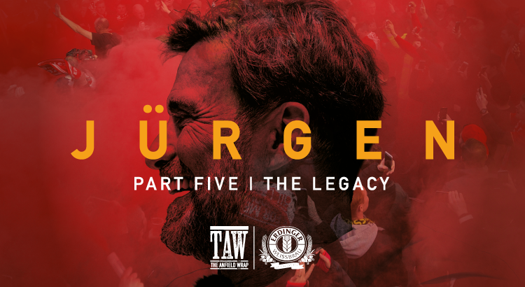 TheAnfieldWrap's tweet photo. Part Five of our JÜRGEN documentary looks at his legacy, highlighting the lasting impact that Klopp has left on each of his favourite places...

With intimate stories that sum up the man, the manager and the leader 👇
https://t.co/OeYbAz37nx https://t.co/Hf5cvf16uO