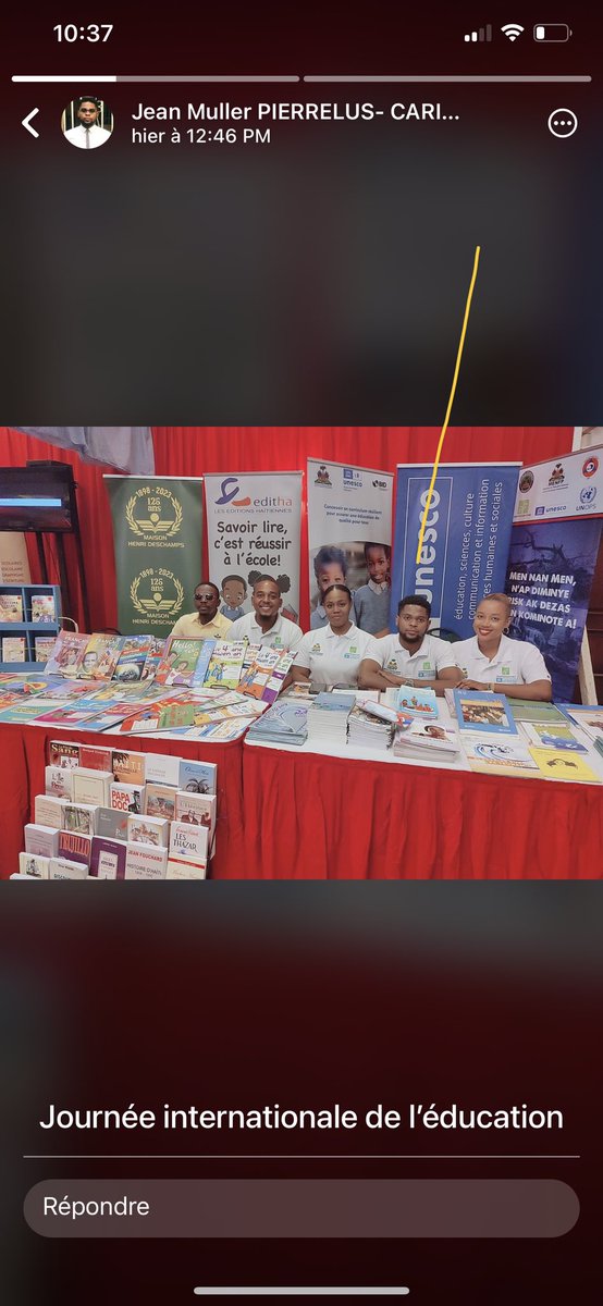 Frère, Jean Muller, je suis profondément attristé par ton décès après la réalisation de la Journée internationale de l’éducation, célébrée ce 24 janvier 2024  à l’hôtel Karibe. Mes pensées vont  à ta famille, tes proches, tes amis et tes collègues affectés par ce départ