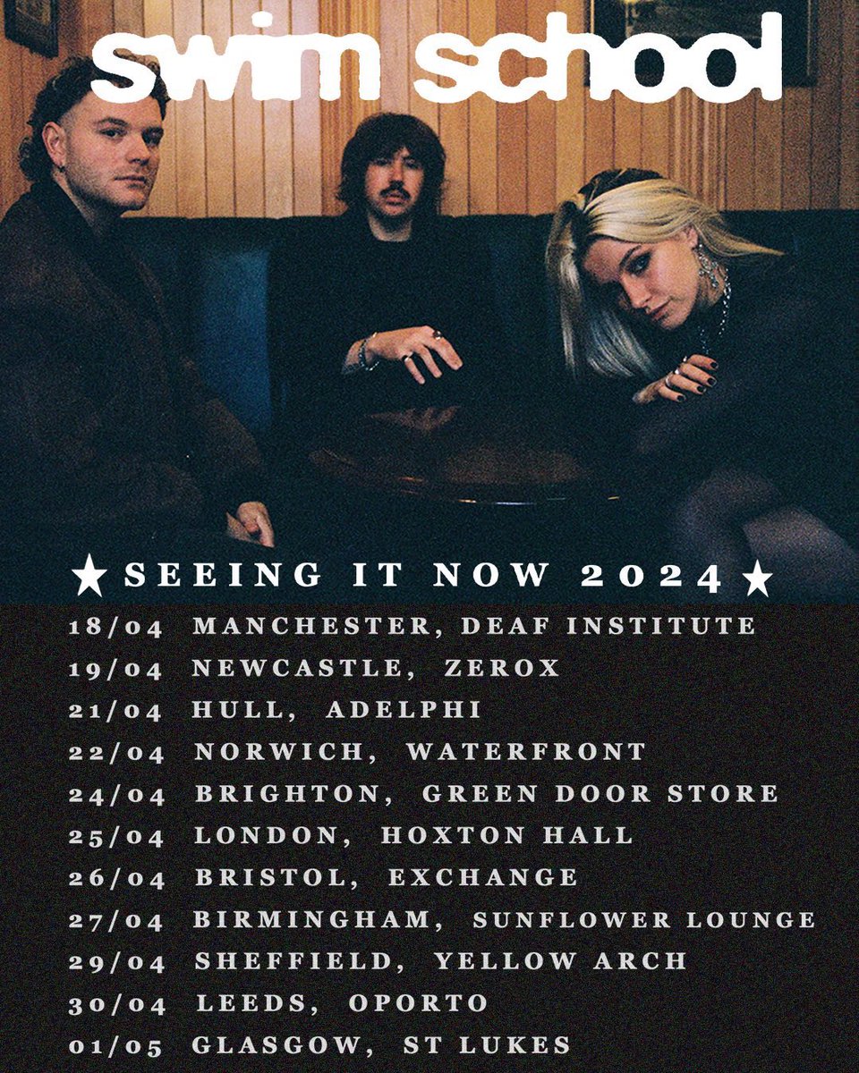 ★ SEEING IT NOW TOUR 2024 ★ Tickets are on sale NOW. We cannot wait to see you all on our first ever UK headline tour in April. Tickets are available in our bio link. Let us know what shows you’re coming to below 🖤