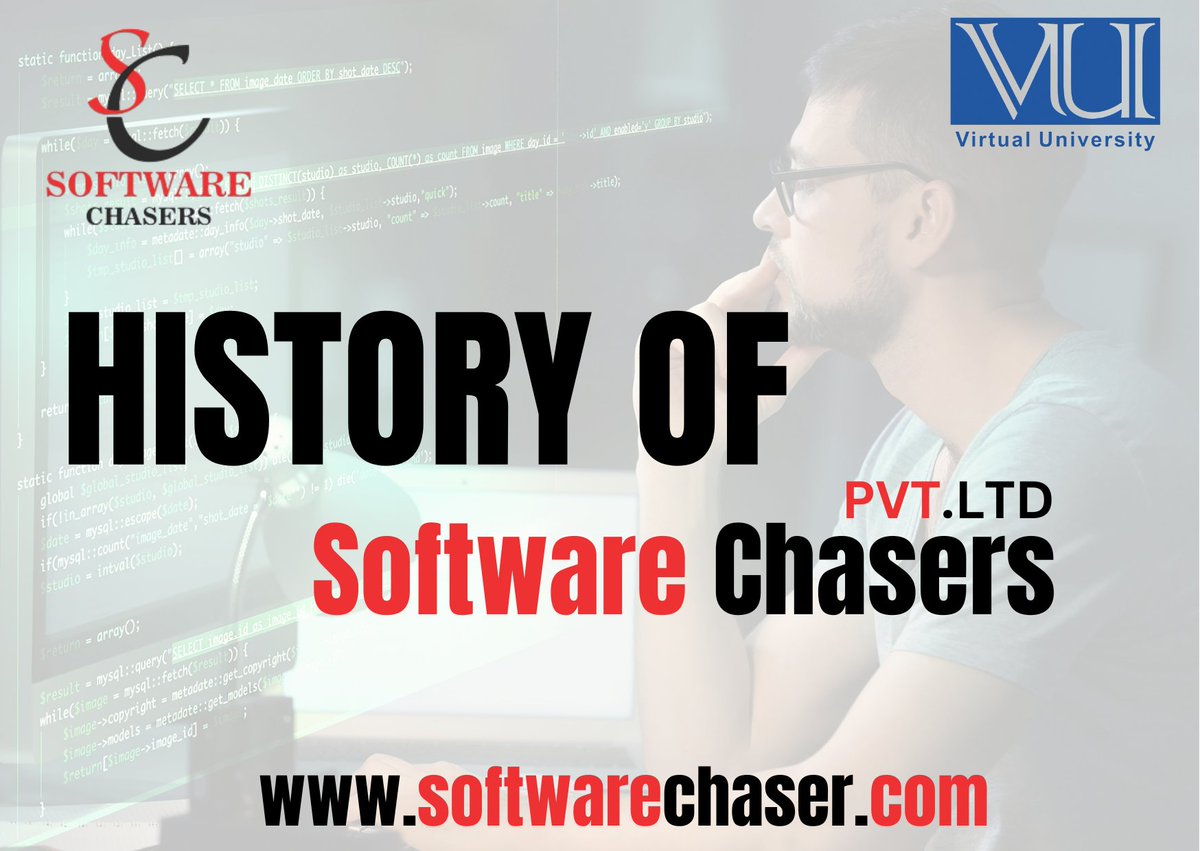 ChasersSoftware's tweet photo. https://t.co/L1vZUbulBo
#letsconnect #softwarechasers #companyhistory #history #softwarecompany #ourstory https://t.co/c9TDjcLnDr