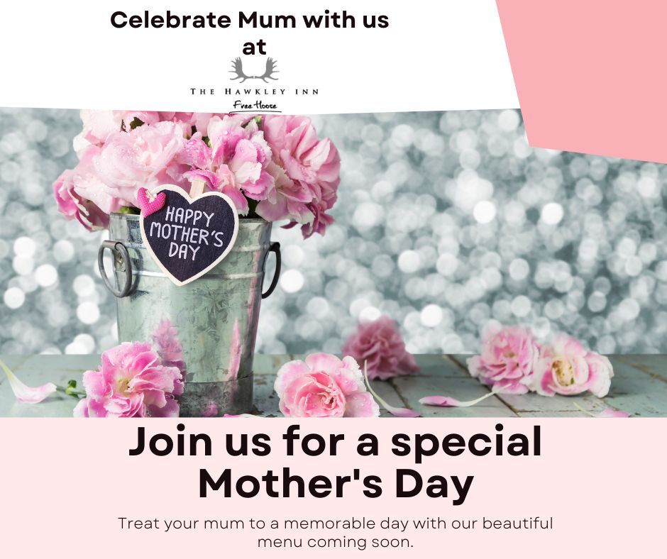 Treat the Mums in your life this Mothers Day to a delicious meal here with us, keep your eyes peeled for the special menu coming soon 🩷

#thehawkleyinn #mothersday2024  #locallysourced #cheflife #foodie #freshcoffee #pubfood #wineoclock #localpubs #wine