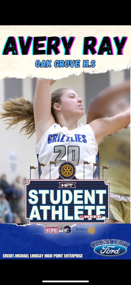 STUDENT ATHLETE OF THE WEEK: Congrats to Senior 4️⃣ Sport Athlete Avery Ray for winning the Student Athlete of the Week Award sponsored by @HPEnterprise & the @HTHiToms ! Very well deserved! @OGHSGirlsTennis @OGHSSwimming @OGXCTF @OGHSWomensBball @oakgroveden