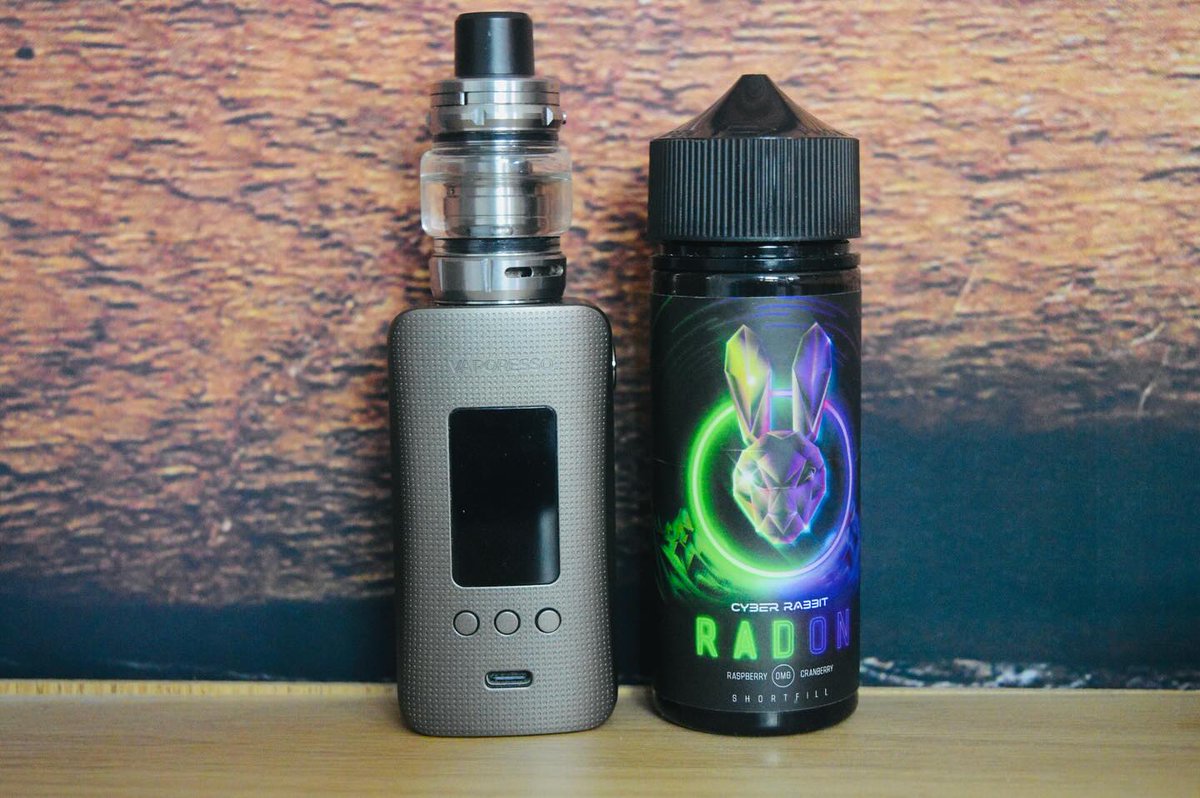 Radon from our Cyber Rabbit Range! Raspberry &amp; Cranberry... 

Picture Courtesy of Blazin Vapes on Instagram!

dispergovaping.co.uk/product/radon-…