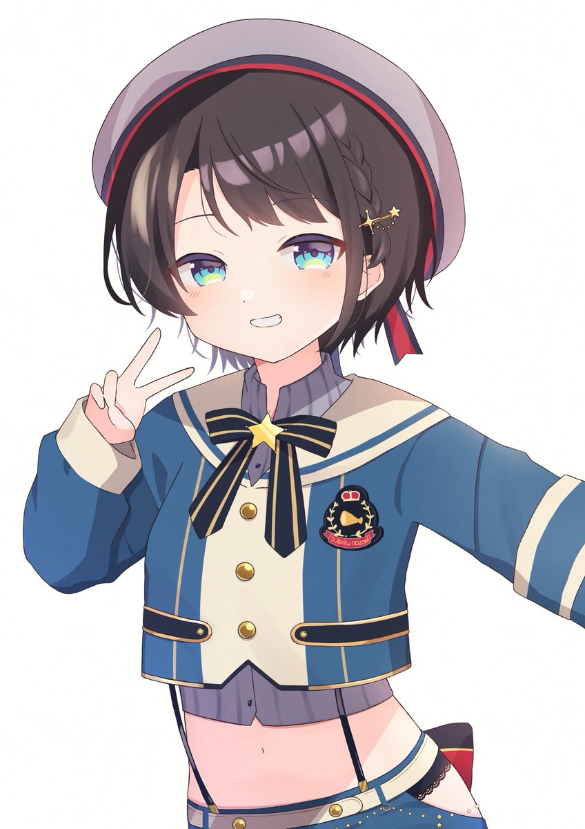 大空スバル ,大空スバル(制服風味なアイドル衣装) 「再掲 」|ゆめは@4/5(水)21時〜記念配信🎉のイラスト