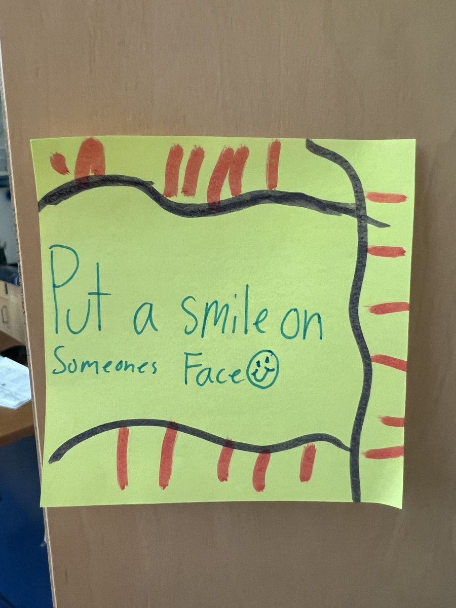 klhealan's tweet photo. Someone stuck this on my classroom door. I wish I could let them know that it really did put a smile on my face! 😊 https://t.co/BO0HzgPAmY
