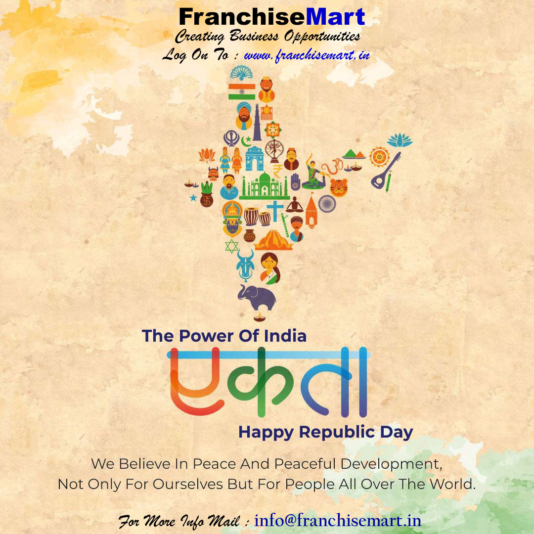 FranchiseeMart's tweet photo. Celebrate the diversity of our nation,let’s embrace the unity of our people #FranchiseMart India Wishes  #HappyRepublicDay #happyrepublicday2024 #India,further #Franchise #franchising #FranchiseBusiness Log on To =>https://t.co/x1Ww4Pzybk #MCStan #AMDRYZENAI #twittersupport #seo https://t.co/tt5srIF93W