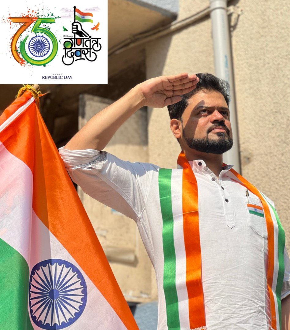 Republic Day is not just a holiday, it is a reminder of our duty to uphold the values of our Constitution and work for the progress of our country. 
Celebrating 75 years of freedom, democracy, and diversity.
Happy Republic Day!
.
#happyrepublicday
#75threpublicday #IndianFlag