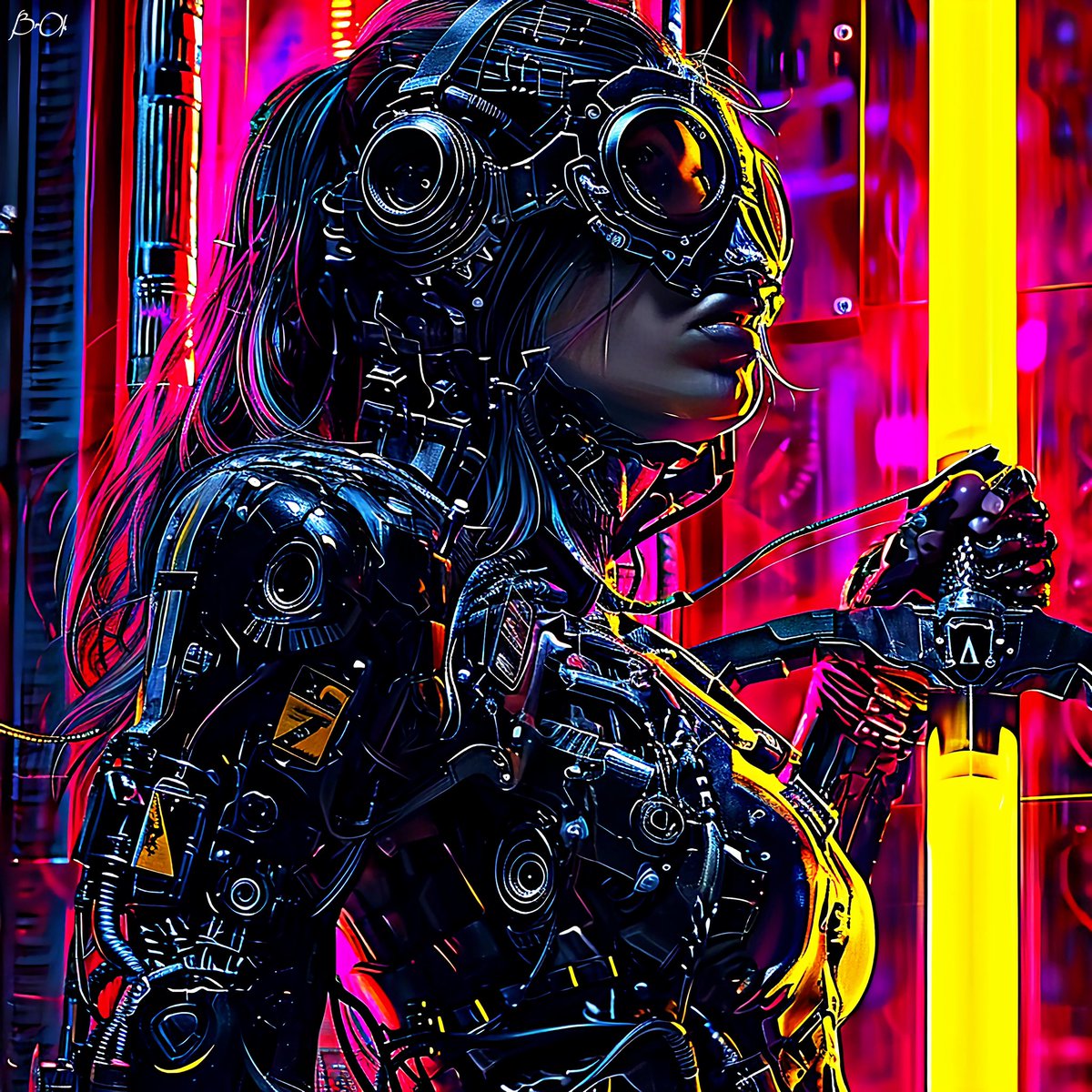 NumerikartGL's tweet photo. Neon pulse and metal skin,
She's the future, breathing in.
Wired grace in the city's veins,
A cybernetic heart, unchained.
Image by BrOk
#NeonPulse #MetalSkin #FutureBreath #WiredGrace #Numerikart #CyberneticHeart #CitysVeins https://t.co/aZFCVrcePe