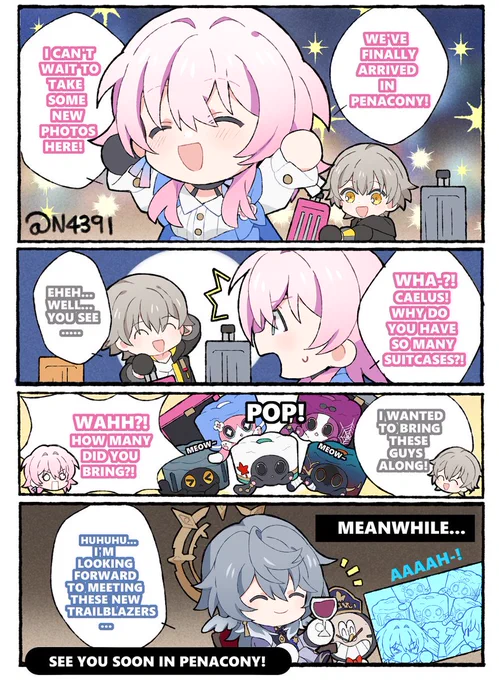 Penacony HYPE! ✨
(I'm sure nothing bad will happen...)
#honkaistarrail #hoyocreators #Penacony #hsrcomic 