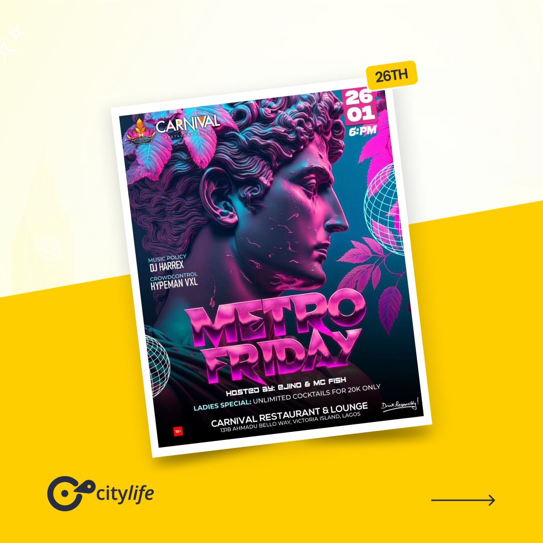 explorecitylife's tweet photo. CityLifers mount o😜.The weekend is here ! 

#lagosevents #lagosnightlife #weekendvibes #whattodoinlagos https://t.co/kQUUBB4IWZ
