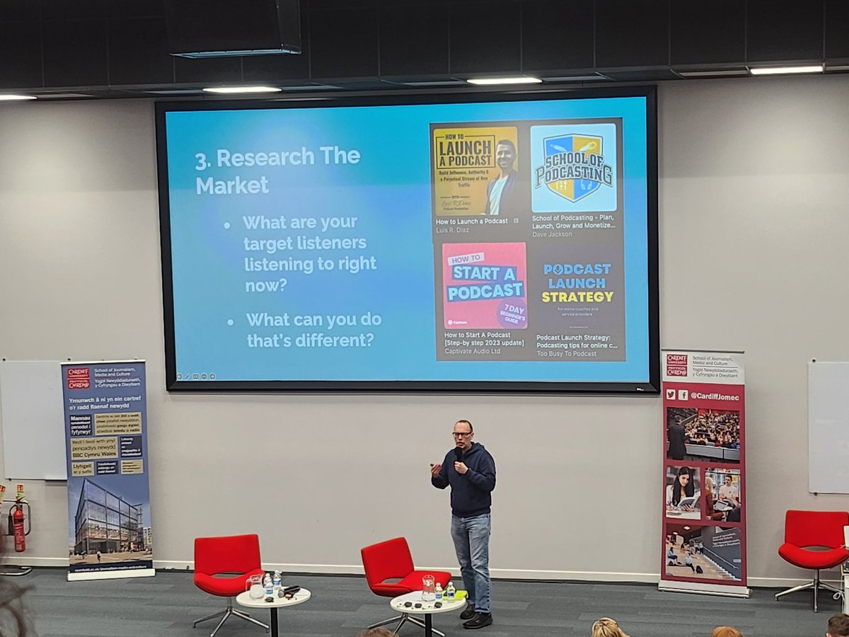 NiaMedi_a's tweet photo. Fantastic sessions @podconcymru  this morning with so much knowledge &amp; experience shared. Wales clearly an exciting creative hub for audio &amp; podcasting. Loving the short, sharp &amp; smart sessions offered. Diolch!  #podconcymru24 
@bengomedia @meicparry @MediaCymru_ @CardiffJomec https://t.co/u1o6RiTtQX