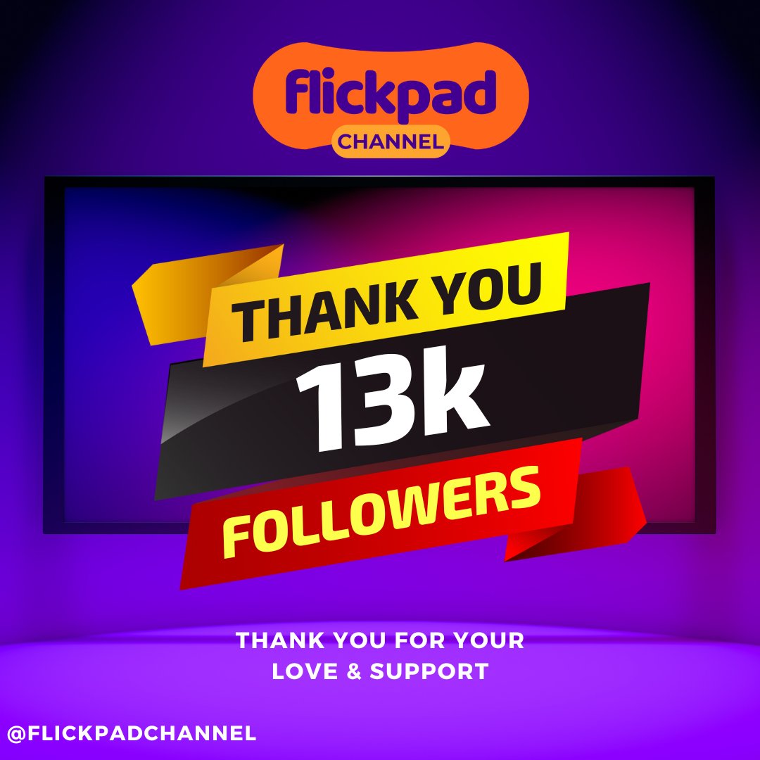 flickpadchannel's tweet photo. Thank you for 13k followers on our @facebook page

#flickpadchannel #TrendingNow #Trending #TrendingHot https://t.co/CtZw80zm83