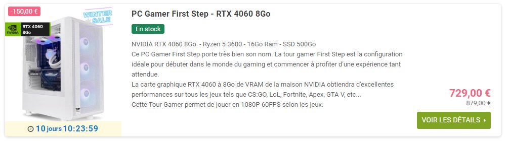 🔥On oublie pas cette magnifique offre sur notre site internet avec une RTX 4060 et un Ryzen 5 pour 730€ ! 🤑🤑🤑 ➡️powerlab.fr/pc-gaming/1987… ➡️powerlab.fr/pc-gaming/1987…