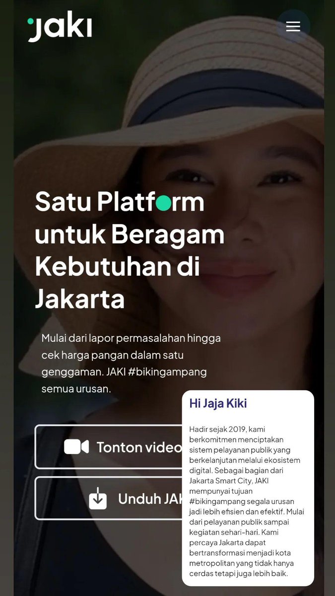 SegelasAirJeruk's tweet photo. 26. Aplikasi Jakarta Kini atau JAKI https://t.co/3Qmi8fUnaN