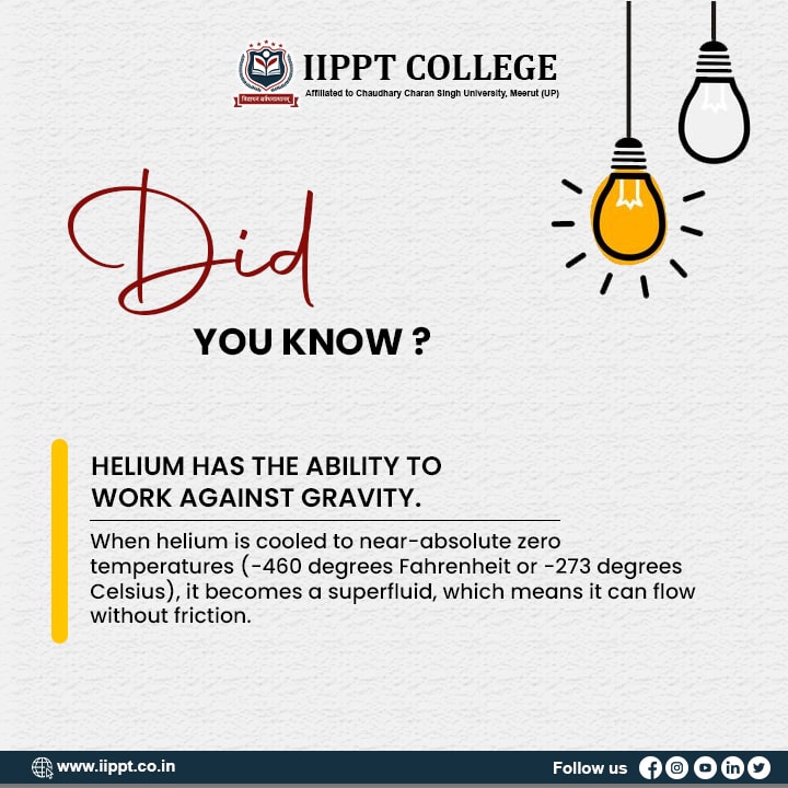 Did You Know?

'Helium Has the Ability to Work Against Gravity.'

#DidYouKnow #FunFacts #KnowledgeNuggets #CuriosityUnleashed