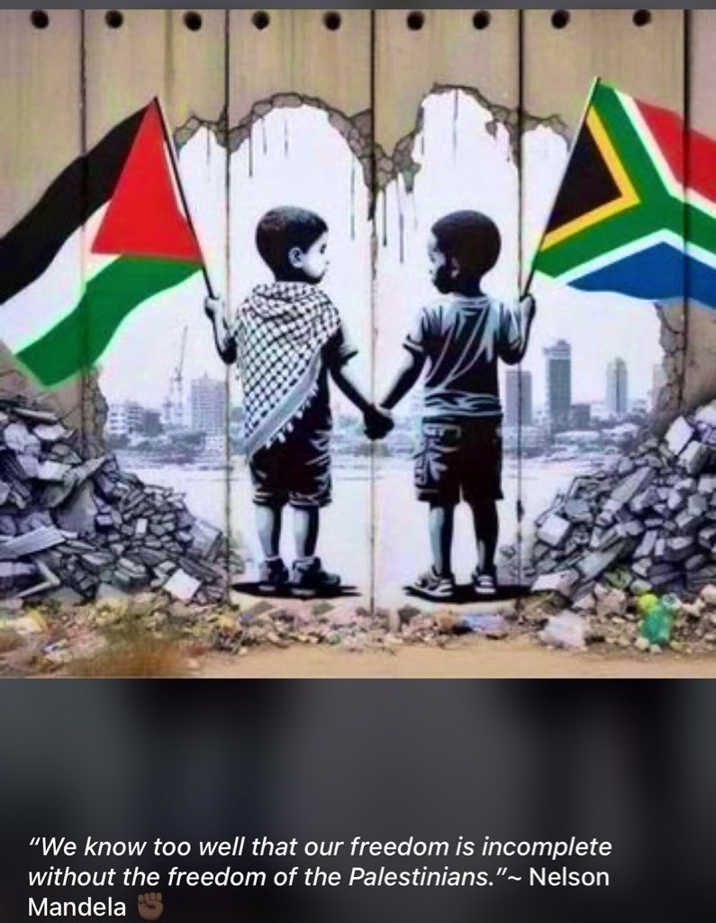 South Africa Stand Tall….
#SouthAfricavsIsrael 
#StopGazaGenocideNOW