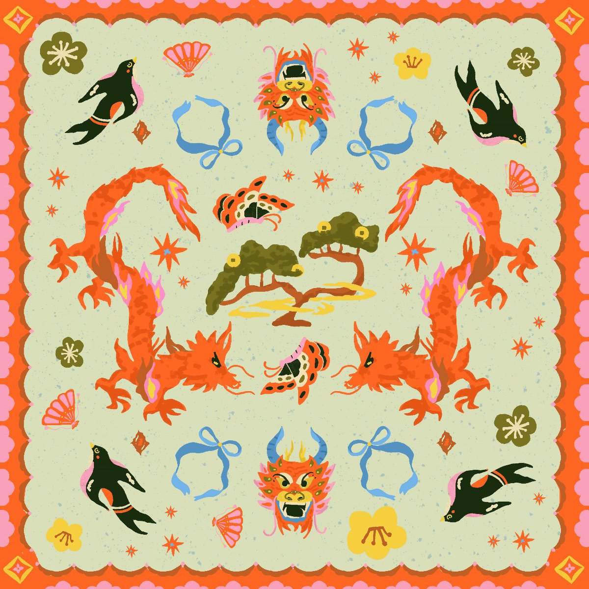 ichacho's tweet image. My latest creation for the upcoming Chinese New Year. Let me see your dragon creation if you have any!🐉🐲