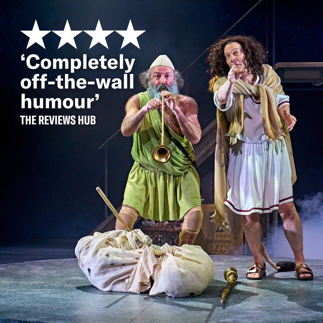 'It’s got Spymonkey written through it – absurdity, surrealism, clowning, song and dance numbers and an incredibly imaginative approach to design and performance.' ★★★★ <a href="/TheReviewsHub/">The Reviews Hub</a>
 
The Frogs is now open <a href="/RoyalDerngate/">Royal & Derngate</a> and will be hopping its way to Kiln on 8 Feb.