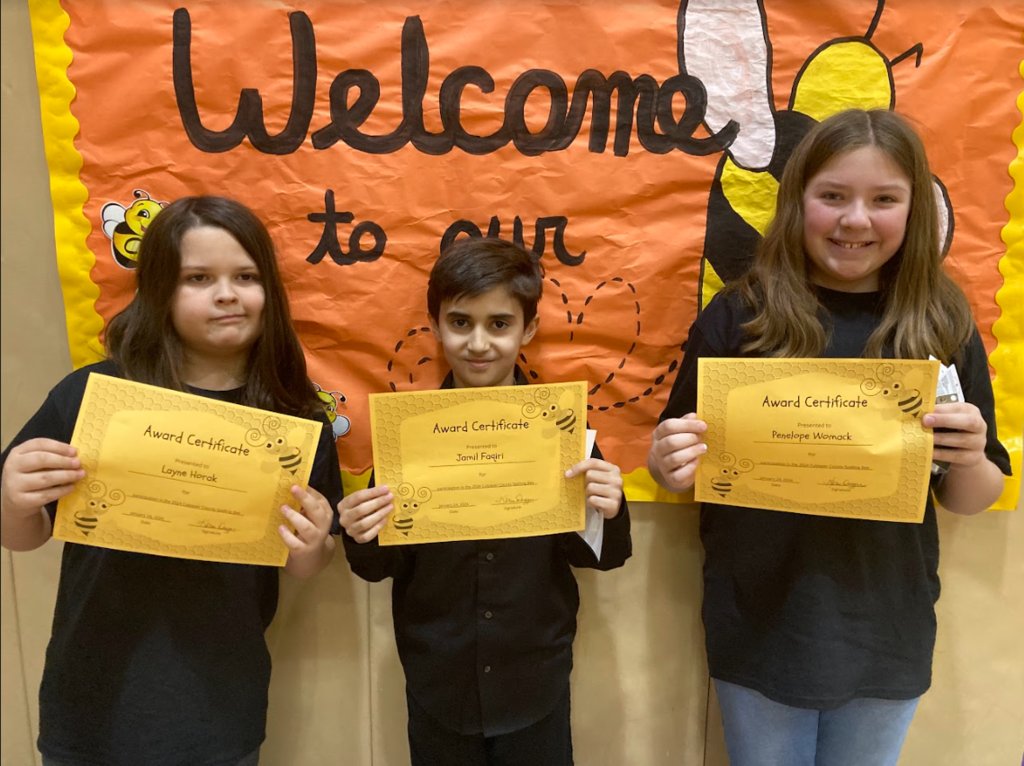 Congrats to all of the spellers at the Culpeper County Spelling Bee! Our three spellers represented us well and we are so proud of them!
