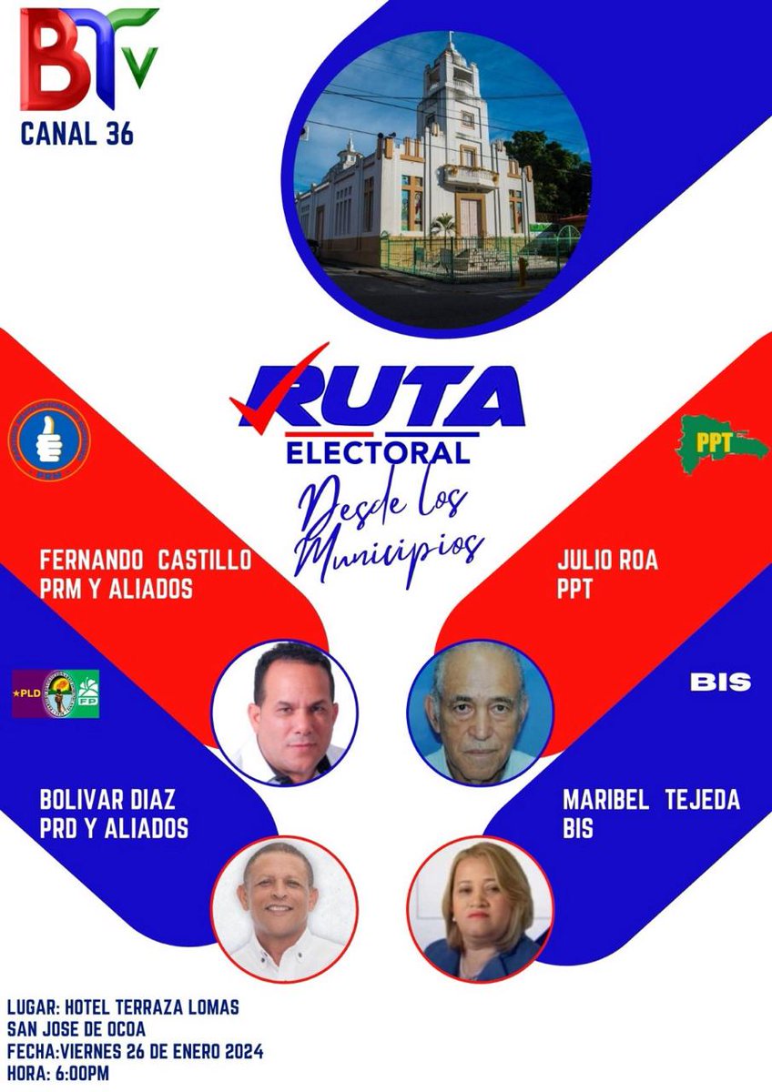 CiudadanoPatru1's tweet photo. Sigan con Ruta Electoral.
Por @bajotechotv36 https://t.co/jFoaPpWRSI