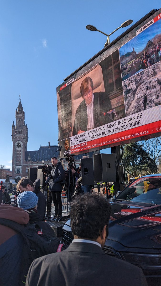 Zahra_ZW's tweet photo. NEW - The ICJ has concluded some of  South Africa's claims of genocide against Israel are plausible and the conditions for provisional measures have been met.

Israel must take all measures to prevent the commission of all acts within the Genocide Convention. https://t.co/hUlFJv3gxx