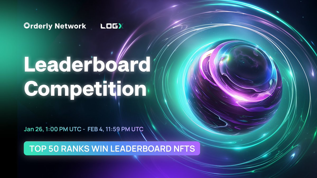 Who is up for a trading competition? (🟣,🟢)

🙋🙋🙋 good! Orderly and <a href="/LogX_trade/">LogX 🪵</a> are hosting one.

Top 50 traders by volume will get a rare NFT. 

So what orderly intern, I have many silly NFTs.

This one is different, it unlocks bonus <a href="/LogX_trade/">LogX 🪵</a>  airdrop points... there's