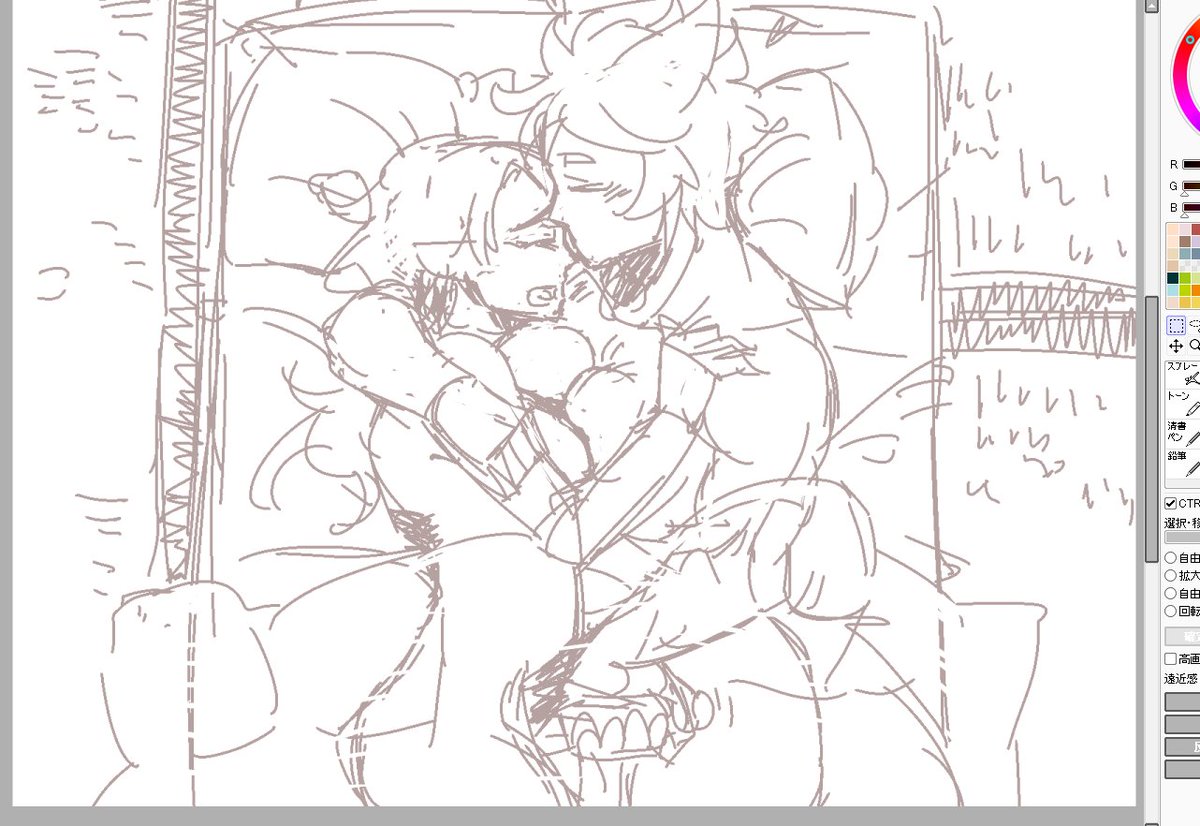 今、布団の中でシコシコしてあげるはたもみ描いてる。
うんうん唸りながら描いてる。むずかしいね。 