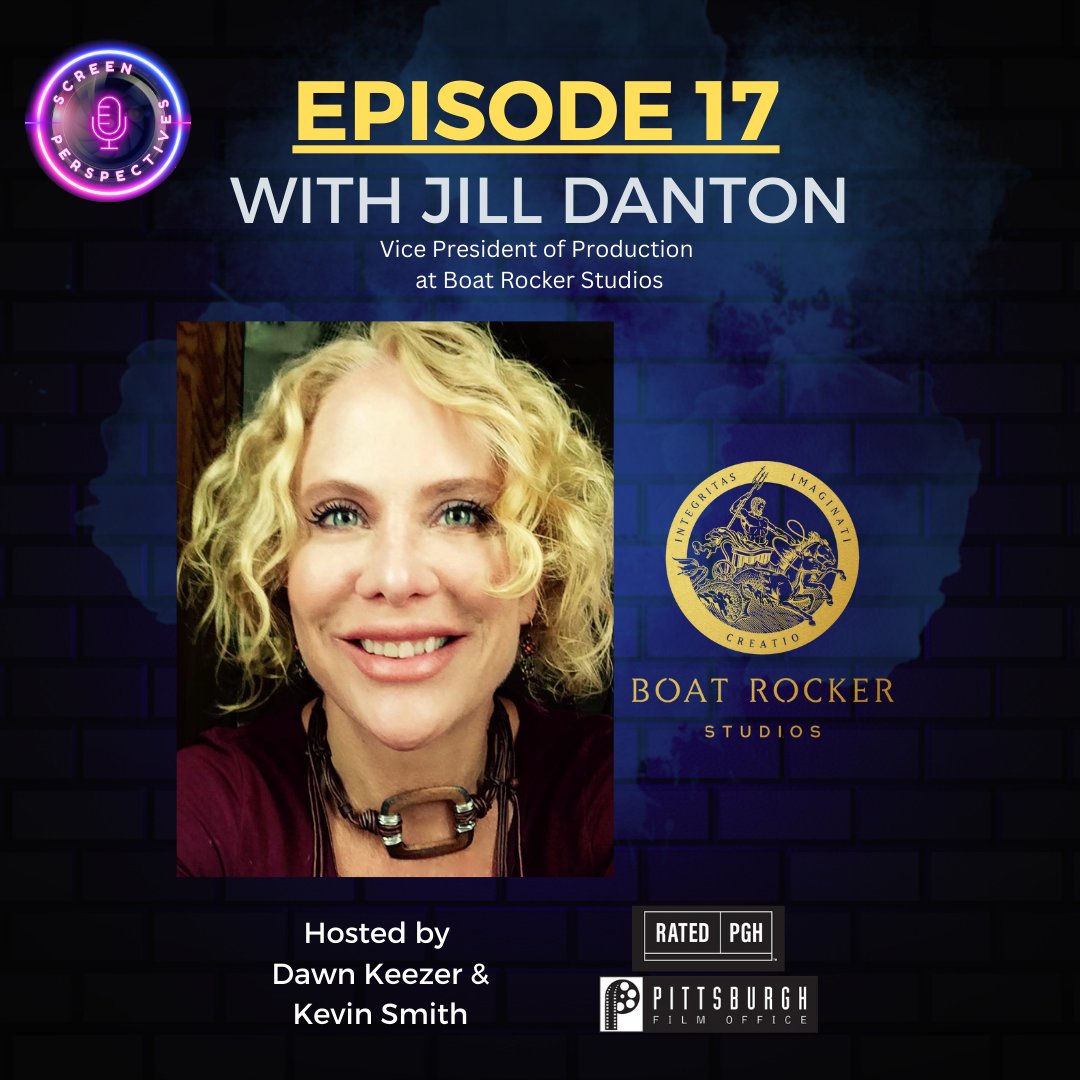 PghFilmOffice's tweet photo. TUNE IN TO EPISODE 17! CONTINUE THE CONVERSATION with Jill Danton, Vice President of Production for Boat Rocker Studios! Join us to learn more about Jill Danton’s career!
LISTEN HERE: https://t.co/3MVbOVBV4U
#pghfilm #ratedpgh #screenperspectives #jilldanton #boatrockerstudios https://t.co/enwQQ65irm