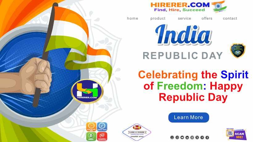 From diversity to unity, we rise together: Jai Hind!

visit intro.hirerer.com to know more

#RepublicDayIndia #JaiHind #indiarepublicday #indiarepublicday2024 #Tiranga #StrengthenYourWorkforce #GrowWithIndia #rentahr #OutOfJob #Hirerer #iHRAssist #smartlyhr #smartlyhiring