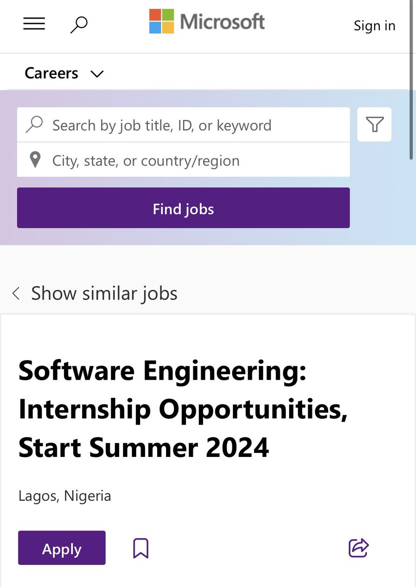 jbarbier's tweet photo. Cool internship opportunities at @Microsoft in Lagos, Nigeria 🇳🇬 for my #ALX_SE students /cc @omobolanlesam 

Apply here: https://t.co/aceEmxgKQ2 https://t.co/M3a8ptmOrz